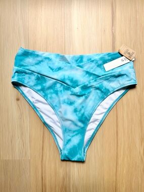 NWT PINK Victorias Secret M Tie-Dye Bikini Bottoms Cheeky High Waisted High Leg